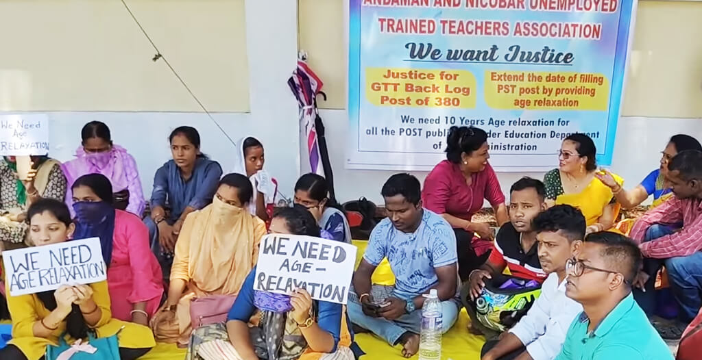 Unemployed Youth in Andaman Fight for Employment