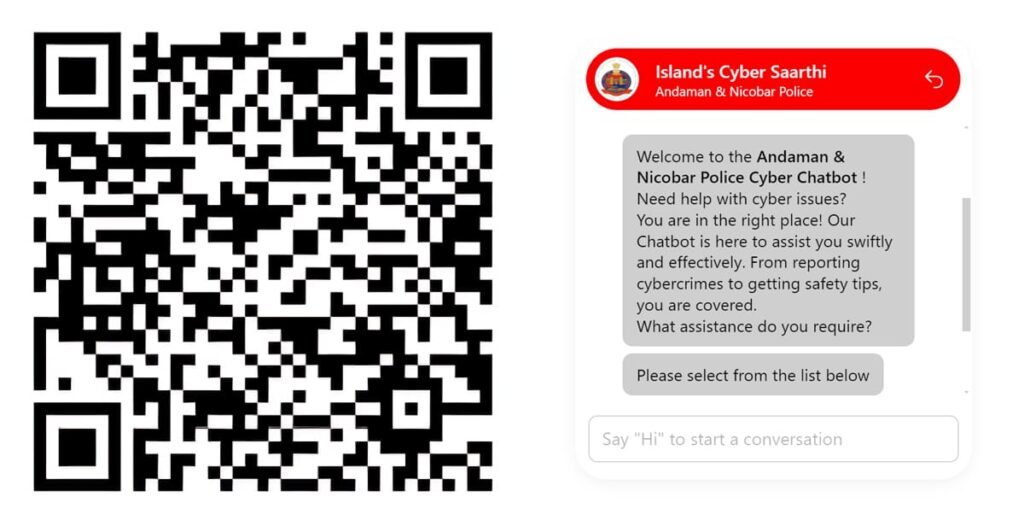 Island's Cyber Saarthi Chatbot A&N Police